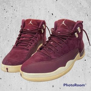 Bordeaux Jordan 23s suede size 12 yellowed